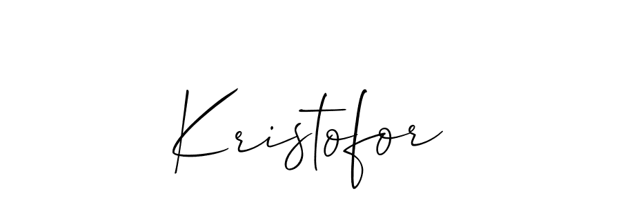 Allison_Script is a professional signature style that is perfect for those who want to add a touch of class to their signature. It is also a great choice for those who want to make their signature more unique. Get Kristofor name to fancy signature for free. Kristofor signature style 2 images and pictures png