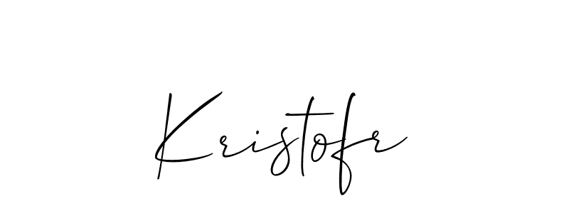 Kristofr stylish signature style. Best Handwritten Sign (Allison_Script) for my name. Handwritten Signature Collection Ideas for my name Kristofr. Kristofr signature style 2 images and pictures png