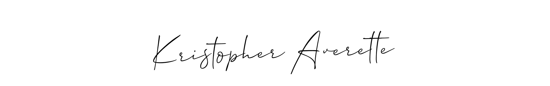 Use a signature maker to create a handwritten signature online. With this signature software, you can design (Allison_Script) your own signature for name Kristopher Averette. Kristopher Averette signature style 2 images and pictures png