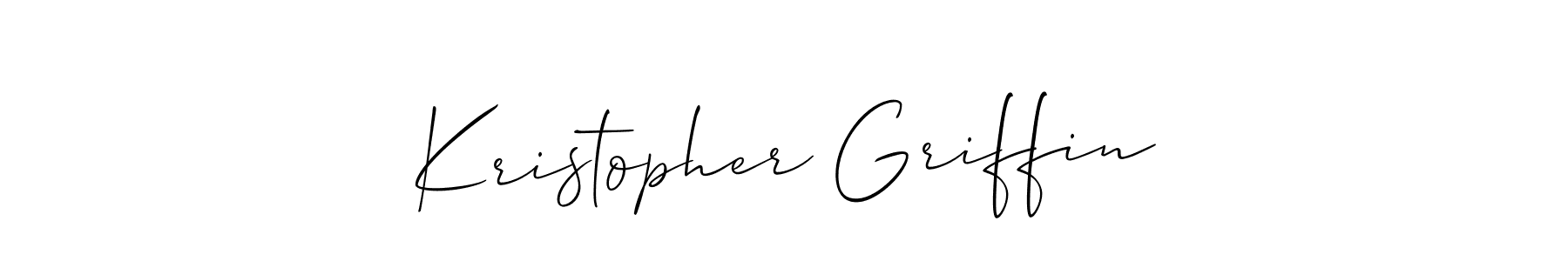 Best and Professional Signature Style for Kristopher Griffin. Allison_Script Best Signature Style Collection. Kristopher Griffin signature style 2 images and pictures png