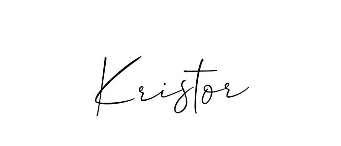 You should practise on your own different ways (Allison_Script) to write your name (Kristor) in signature. don't let someone else do it for you. Kristor signature style 2 images and pictures png