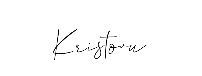 Once you've used our free online signature maker to create your best signature Allison_Script style, it's time to enjoy all of the benefits that Kristovu name signing documents. Kristovu signature style 2 images and pictures png