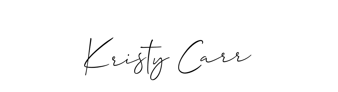 How to make Kristy Carr name signature. Use Allison_Script style for creating short signs online. This is the latest handwritten sign. Kristy Carr signature style 2 images and pictures png