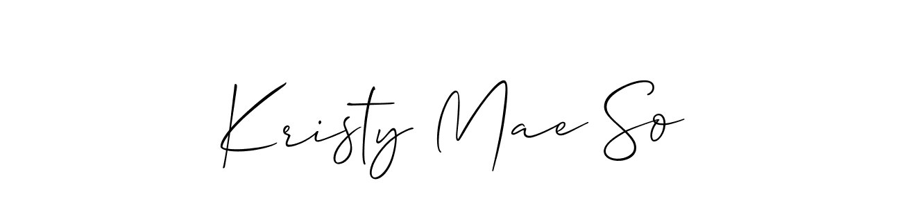 Similarly Allison_Script is the best handwritten signature design. Signature creator online .You can use it as an online autograph creator for name Kristy Mae So. Kristy Mae So signature style 2 images and pictures png