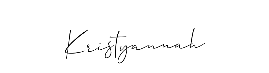 Best and Professional Signature Style for Kristyannah. Allison_Script Best Signature Style Collection. Kristyannah signature style 2 images and pictures png