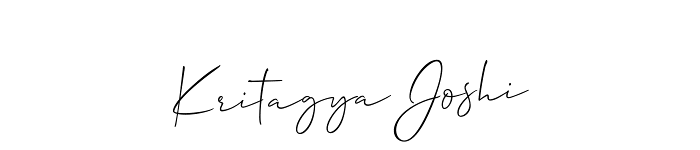 Kritagya Joshi stylish signature style. Best Handwritten Sign (Allison_Script) for my name. Handwritten Signature Collection Ideas for my name Kritagya Joshi. Kritagya Joshi signature style 2 images and pictures png