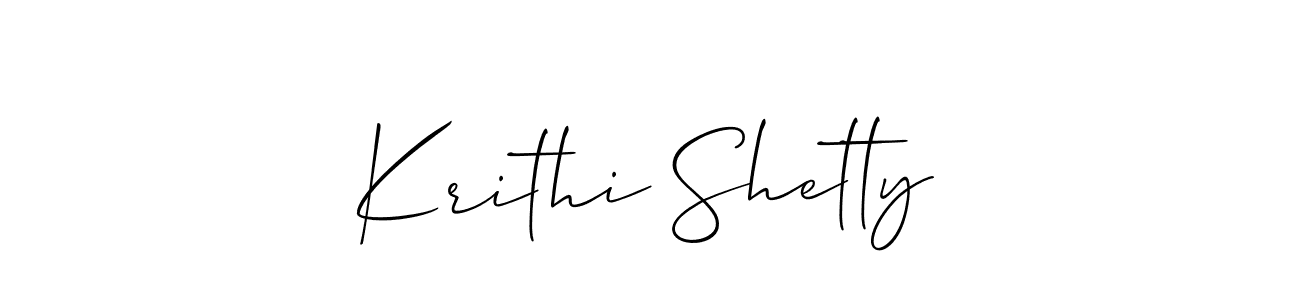 Make a beautiful signature design for name Krithi Shetty. With this signature (Allison_Script) style, you can create a handwritten signature for free. Krithi Shetty signature style 2 images and pictures png