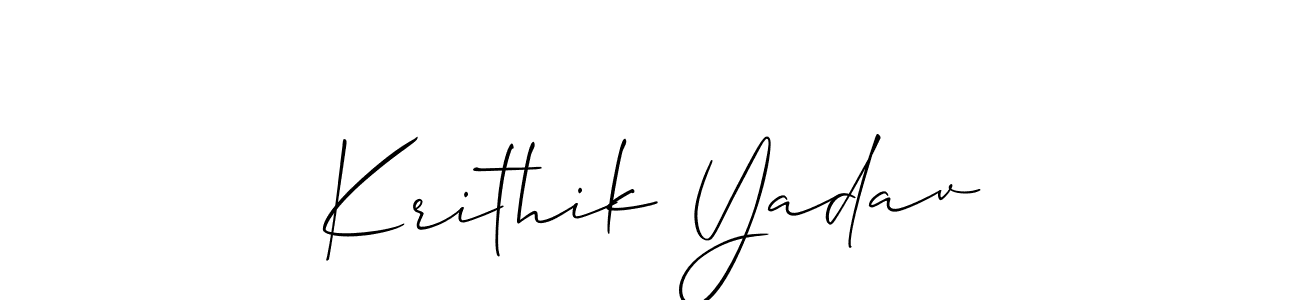 It looks lik you need a new signature style for name Krithik Yadav. Design unique handwritten (Allison_Script) signature with our free signature maker in just a few clicks. Krithik Yadav signature style 2 images and pictures png