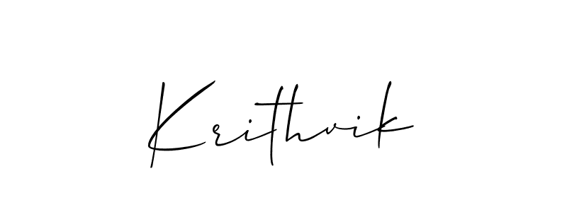 You should practise on your own different ways (Allison_Script) to write your name (Krithvik) in signature. don't let someone else do it for you. Krithvik signature style 2 images and pictures png
