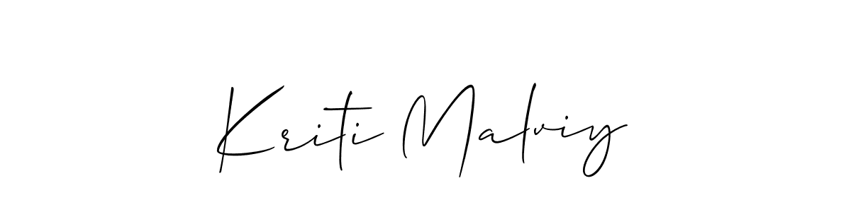 Check out images of Autograph of Kriti Malviy name. Actor Kriti Malviy Signature Style. Allison_Script is a professional sign style online. Kriti Malviy signature style 2 images and pictures png