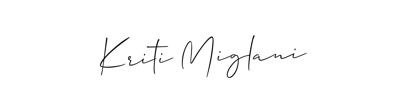See photos of Kriti Miglani official signature by Spectra . Check more albums & portfolios. Read reviews & check more about Allison_Script font. Kriti Miglani signature style 2 images and pictures png