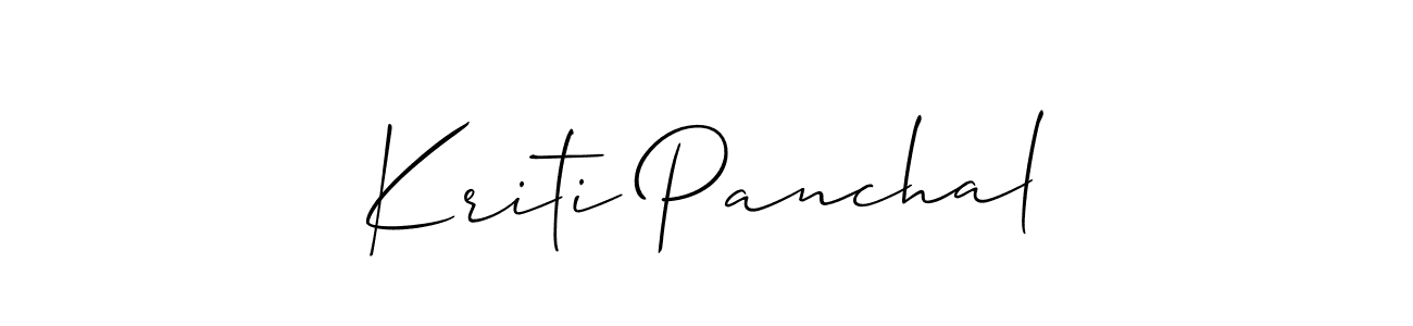 Best and Professional Signature Style for Kriti Panchal. Allison_Script Best Signature Style Collection. Kriti Panchal signature style 2 images and pictures png