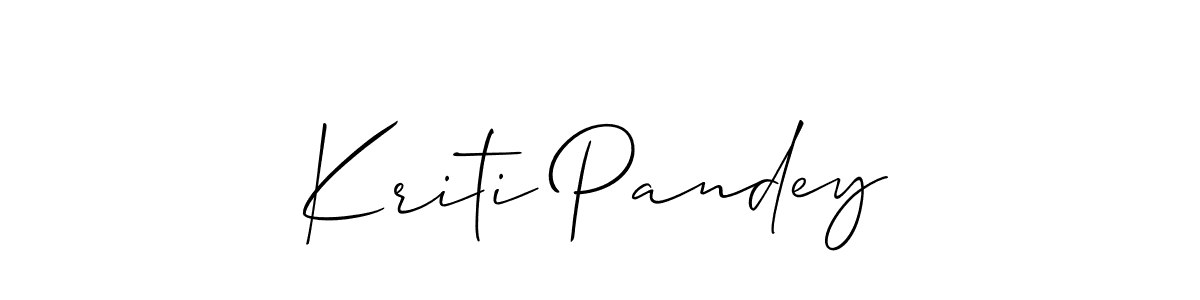 Kriti Pandey stylish signature style. Best Handwritten Sign (Allison_Script) for my name. Handwritten Signature Collection Ideas for my name Kriti Pandey. Kriti Pandey signature style 2 images and pictures png