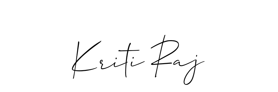 It looks lik you need a new signature style for name Kriti Raj. Design unique handwritten (Allison_Script) signature with our free signature maker in just a few clicks. Kriti Raj signature style 2 images and pictures png
