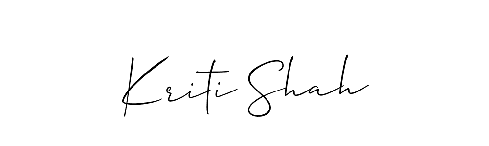 if you are searching for the best signature style for your name Kriti Shah. so please give up your signature search. here we have designed multiple signature styles  using Allison_Script. Kriti Shah signature style 2 images and pictures png