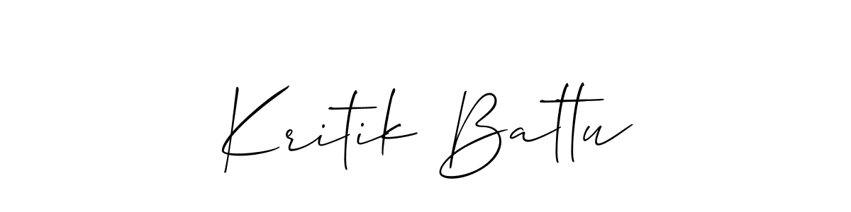 You can use this online signature creator to create a handwritten signature for the name Kritik Battu. This is the best online autograph maker. Kritik Battu signature style 2 images and pictures png