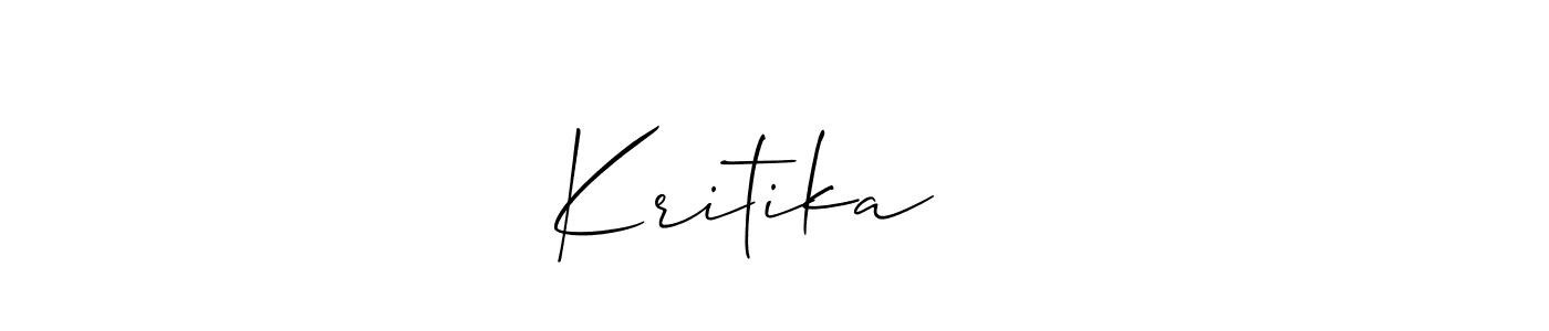 Make a beautiful signature design for name Kritika ❤️. Use this online signature maker to create a handwritten signature for free. Kritika ❤️ signature style 2 images and pictures png