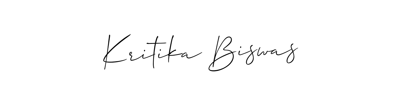Also You can easily find your signature by using the search form. We will create Kritika Biswas name handwritten signature images for you free of cost using Allison_Script sign style. Kritika Biswas signature style 2 images and pictures png