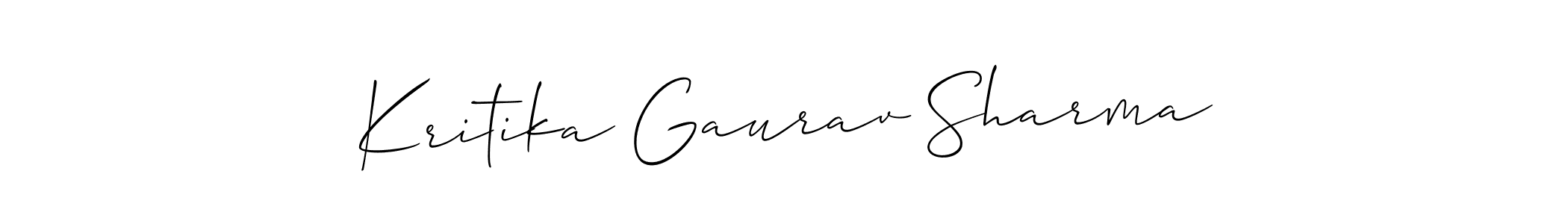 Make a beautiful signature design for name Kritika Gaurav Sharma. Use this online signature maker to create a handwritten signature for free. Kritika Gaurav Sharma signature style 2 images and pictures png