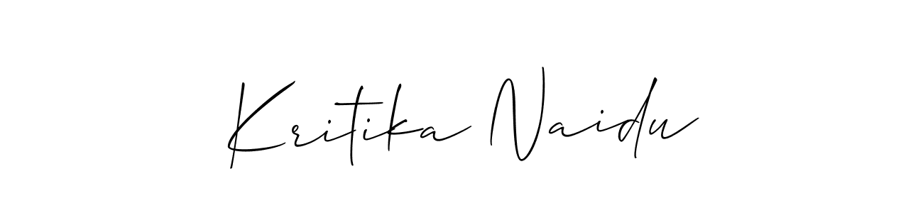 Kritika Naidu stylish signature style. Best Handwritten Sign (Allison_Script) for my name. Handwritten Signature Collection Ideas for my name Kritika Naidu. Kritika Naidu signature style 2 images and pictures png