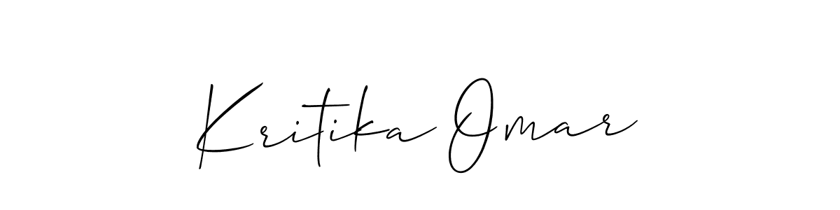 Check out images of Autograph of Kritika Omar name. Actor Kritika Omar Signature Style. Allison_Script is a professional sign style online. Kritika Omar signature style 2 images and pictures png