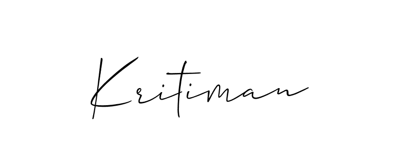 Also You can easily find your signature by using the search form. We will create Kritiman name handwritten signature images for you free of cost using Allison_Script sign style. Kritiman signature style 2 images and pictures png
