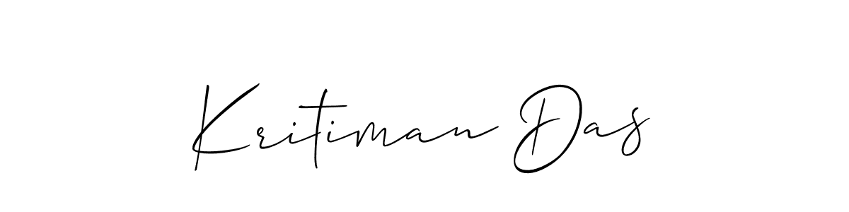 Design your own signature with our free online signature maker. With this signature software, you can create a handwritten (Allison_Script) signature for name Kritiman Das. Kritiman Das signature style 2 images and pictures png