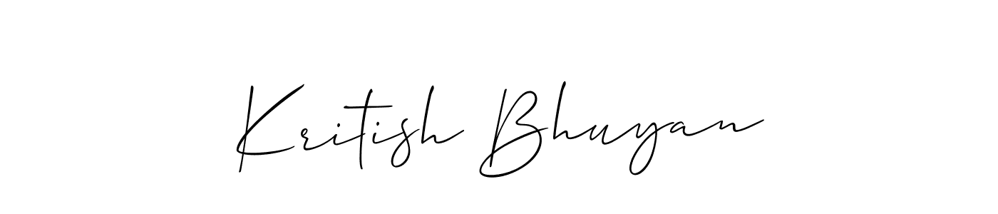 Here are the top 10 professional signature styles for the name Kritish Bhuyan. These are the best autograph styles you can use for your name. Kritish Bhuyan signature style 2 images and pictures png