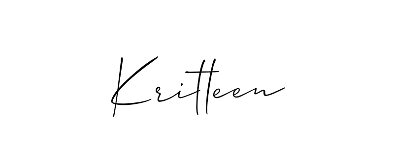 Make a beautiful signature design for name Kritleen. With this signature (Allison_Script) style, you can create a handwritten signature for free. Kritleen signature style 2 images and pictures png