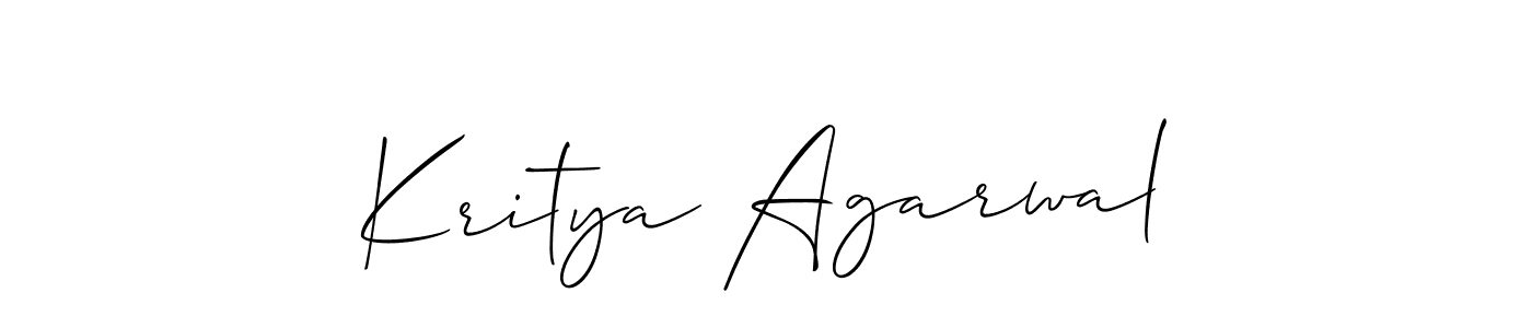 Similarly Allison_Script is the best handwritten signature design. Signature creator online .You can use it as an online autograph creator for name Kritya Agarwal. Kritya Agarwal signature style 2 images and pictures png