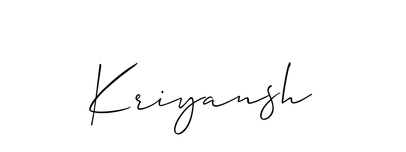 You can use this online signature creator to create a handwritten signature for the name Kriyansh. This is the best online autograph maker. Kriyansh signature style 2 images and pictures png
