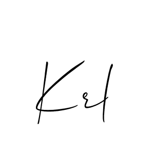 Best and Professional Signature Style for Krl. Allison_Script Best Signature Style Collection. Krl signature style 2 images and pictures png