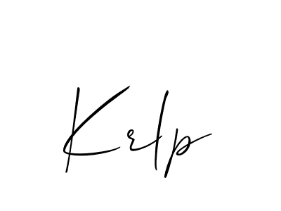 Make a beautiful signature design for name Krlp. Use this online signature maker to create a handwritten signature for free. Krlp signature style 2 images and pictures png