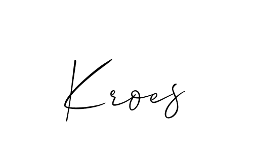 Also You can easily find your signature by using the search form. We will create Kroes name handwritten signature images for you free of cost using Allison_Script sign style. Kroes signature style 2 images and pictures png