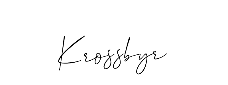 Check out images of Autograph of Krossbyr name. Actor Krossbyr Signature Style. Allison_Script is a professional sign style online. Krossbyr signature style 2 images and pictures png