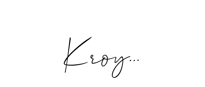 How to Draw Kroy... signature style? Allison_Script is a latest design signature styles for name Kroy.... Kroy... signature style 2 images and pictures png