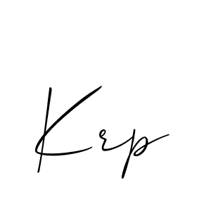 Make a beautiful signature design for name Krp. Use this online signature maker to create a handwritten signature for free. Krp signature style 2 images and pictures png