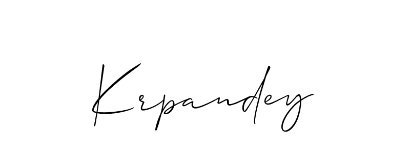 Make a beautiful signature design for name Krpandey. Use this online signature maker to create a handwritten signature for free. Krpandey signature style 2 images and pictures png