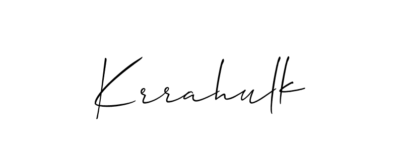 Best and Professional Signature Style for Krrahulk. Allison_Script Best Signature Style Collection. Krrahulk signature style 2 images and pictures png