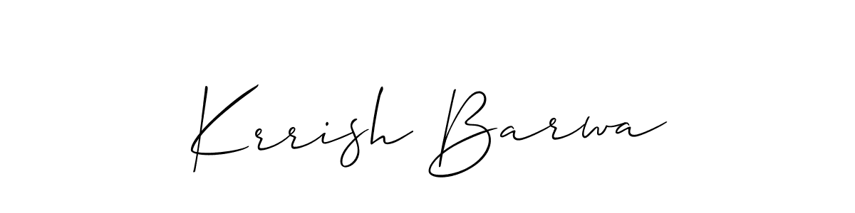 Once you've used our free online signature maker to create your best signature Allison_Script style, it's time to enjoy all of the benefits that Krrish Barwa name signing documents. Krrish Barwa signature style 2 images and pictures png