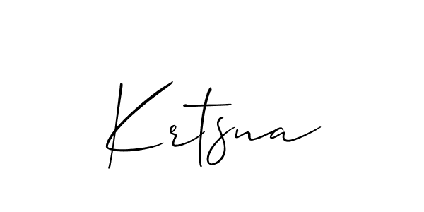 Also we have Krtsna name is the best signature style. Create professional handwritten signature collection using Allison_Script autograph style. Krtsna signature style 2 images and pictures png