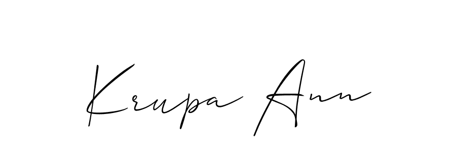 Best and Professional Signature Style for Krupa Ann. Allison_Script Best Signature Style Collection. Krupa Ann signature style 2 images and pictures png