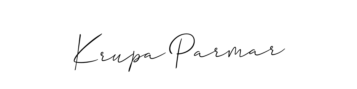Make a beautiful signature design for name Krupa Parmar. Use this online signature maker to create a handwritten signature for free. Krupa Parmar signature style 2 images and pictures png