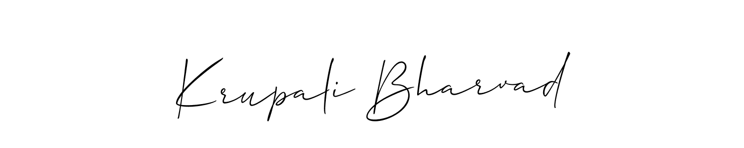 You can use this online signature creator to create a handwritten signature for the name Krupali Bharvad. This is the best online autograph maker. Krupali Bharvad signature style 2 images and pictures png