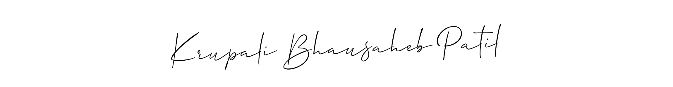 Krupali Bhausaheb Patil stylish signature style. Best Handwritten Sign (Allison_Script) for my name. Handwritten Signature Collection Ideas for my name Krupali Bhausaheb Patil. Krupali Bhausaheb Patil signature style 2 images and pictures png