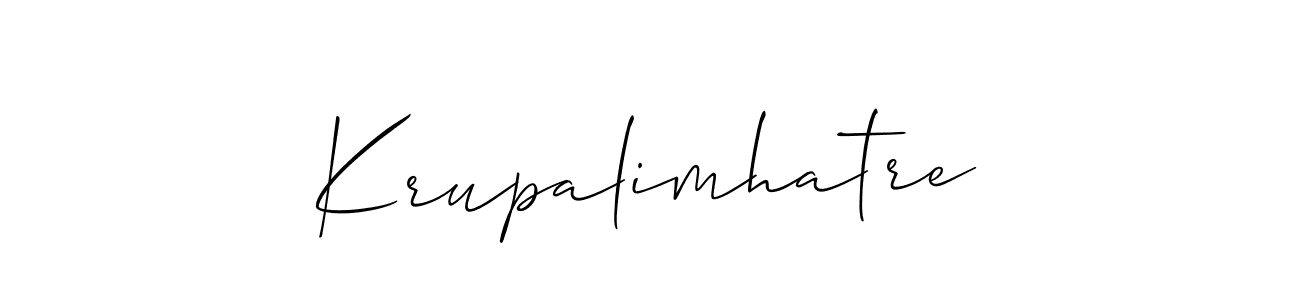 Best and Professional Signature Style for Krupalimhatre. Allison_Script Best Signature Style Collection. Krupalimhatre signature style 2 images and pictures png