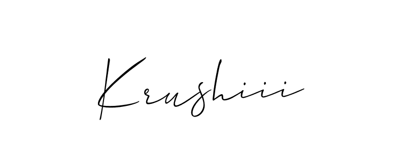 Make a beautiful signature design for name Krushiii. Use this online signature maker to create a handwritten signature for free. Krushiii signature style 2 images and pictures png