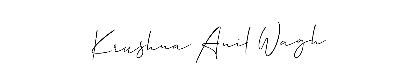 Here are the top 10 professional signature styles for the name Krushna Anil Wagh. These are the best autograph styles you can use for your name. Krushna Anil Wagh signature style 2 images and pictures png