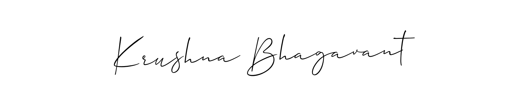 Here are the top 10 professional signature styles for the name Krushna Bhagavant. These are the best autograph styles you can use for your name. Krushna Bhagavant signature style 2 images and pictures png