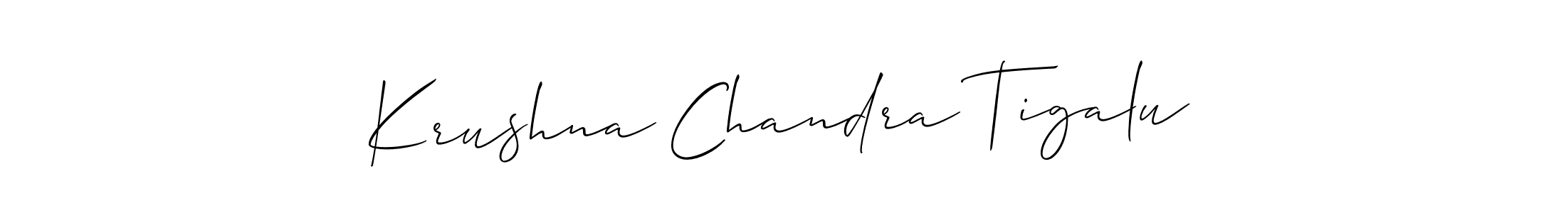 How to Draw Krushna Chandra Tigalu signature style? Allison_Script is a latest design signature styles for name Krushna Chandra Tigalu. Krushna Chandra Tigalu signature style 2 images and pictures png